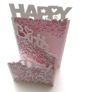 Karte Happy Birthday Plotterdatei SVG DXF
